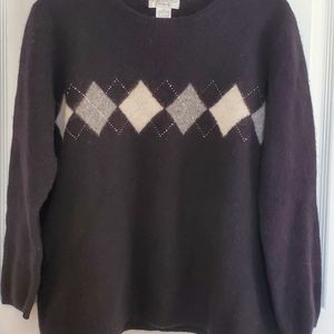 Womens Worthington Argyle sweater